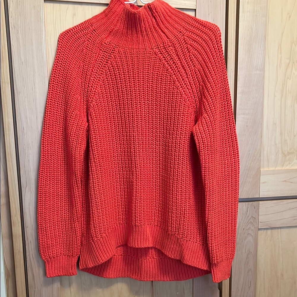 GAP bright orange cable knit Women's Sweater